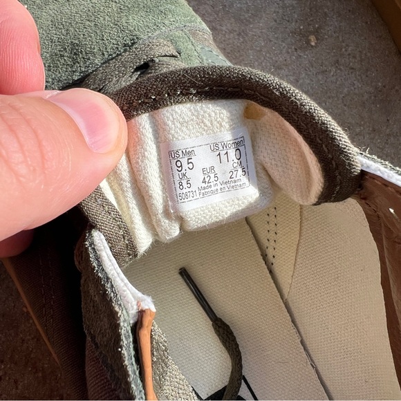 Vans old skool classic green shoes size 9.5 - Picture 2 of 7